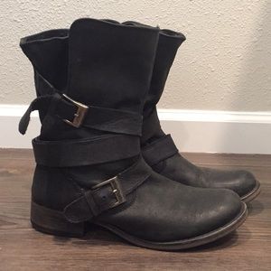 Steve Madden moto leather boots